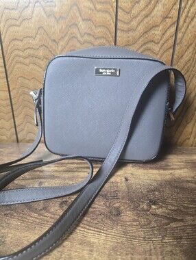 kate spade Gray Crossbody Bag - Quartz Gray Saffiano Leather